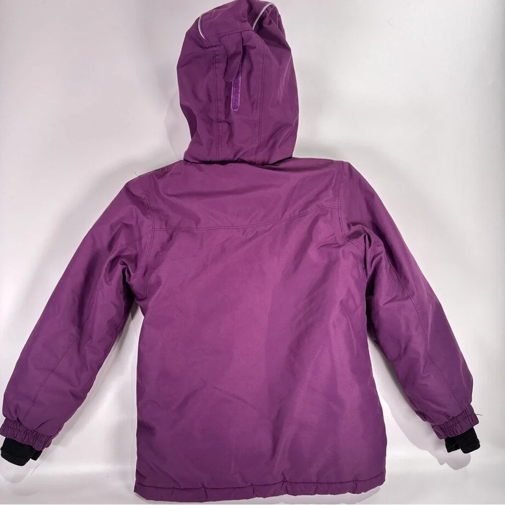 Kamik Girls Insulated Winter Jacket Purple Pink Hooded Size 7
